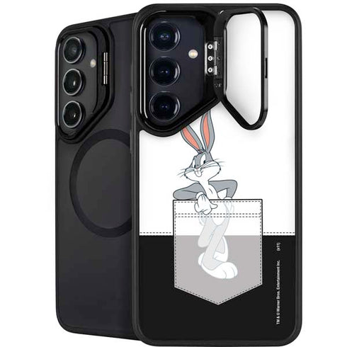 Looney Tunes Bugs Bunny Black White Galaxy S24 FE Kickstand Case