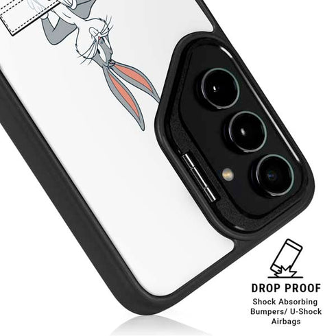 Looney Tunes Bugs Bunny Black White Galaxy S24 FE Kickstand Case