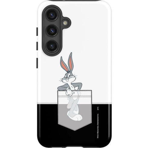 Looney Tunes Bugs Bunny Black White Galaxy S25 Plus Impact Case