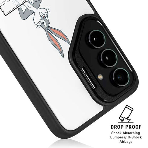 Looney Tunes Bugs Bunny Black White Galaxy S24 Plus Kickstand Case