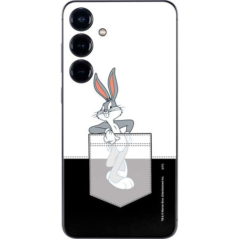 Looney Tunes Bugs Bunny Black White Galaxy S25 Plus Skin