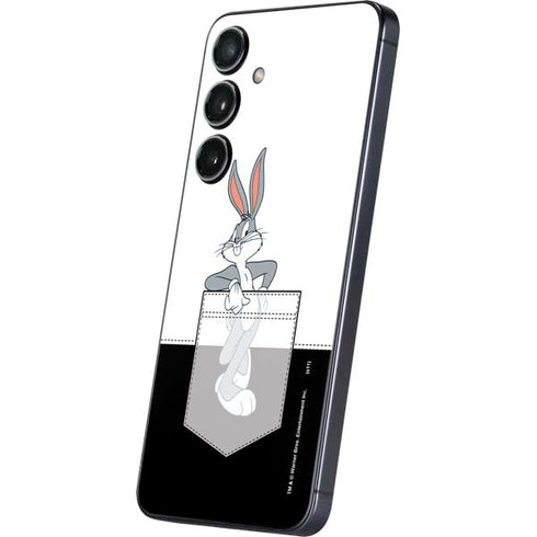 Looney Tunes Bugs Bunny Black White Galaxy S25 Skin