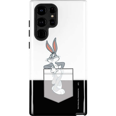 Looney Tunes Bugs Bunny Black White Galaxy Cases