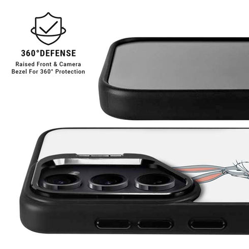Looney Tunes Bugs Bunny Black White Galaxy S24 Ultra Kickstand Case
