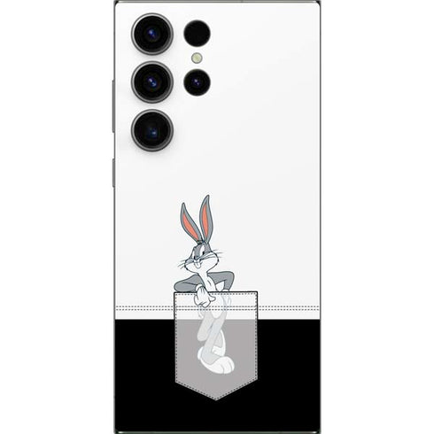Looney Tunes Bugs Bunny Black White Galaxy S24 Ultra Skin