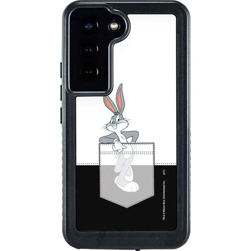 Looney Tunes Bugs Bunny Black White Galaxy S24 Waterproof Case