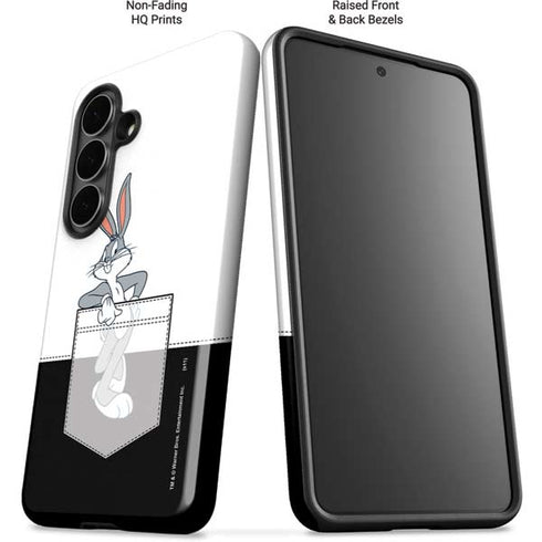 Looney Tunes Bugs Bunny Black White Galaxy S26 Impact Case