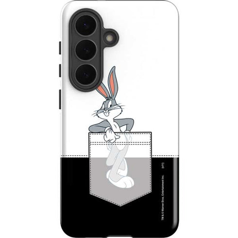 Looney Tunes Bugs Bunny Black White Galaxy S26 Plus Impact Case