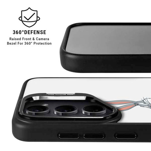 Looney Tunes Bugs Bunny Black White Galaxy S26 Plus Kickstand Case