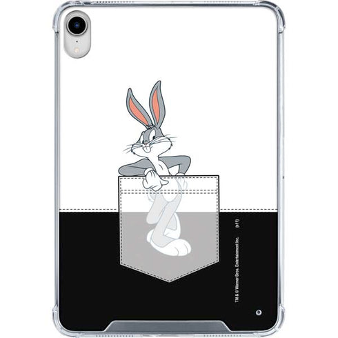 Looney Tunes Bugs Bunny Black White iPad 11th Gen (2025) Clear Case