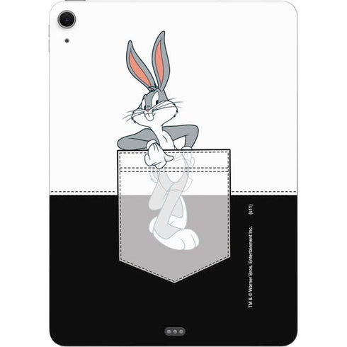 Looney Tunes Bugs Bunny Black White Apple iPad Air Skin