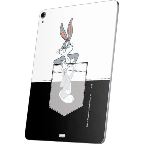 Looney Tunes Bugs Bunny Black White Apple iPad Air Skin