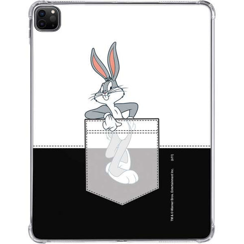 Looney Tunes Bugs Bunny Black White iPad Pro 11in (2024) Clear Case