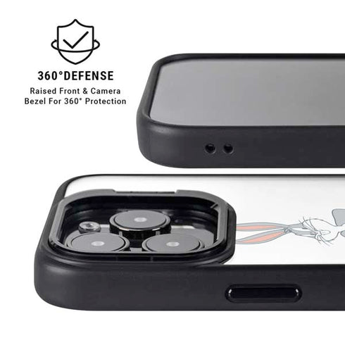 Looney Tunes Bugs Bunny Black White iPhone 13 Pro Max Kickstand Case