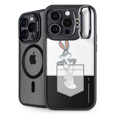Looney Tunes Bugs Bunny Black White iPhone 14 Pro Kickstand Case