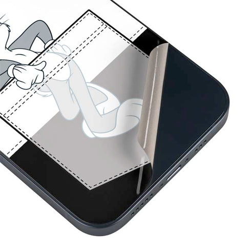 Looney Tunes Bugs Bunny Black White iPhone Skins