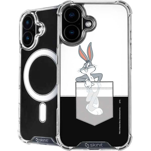 Looney Tunes Bugs Bunny Black White iPhone 16 MagSafe Case