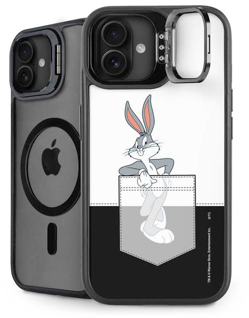 Looney Tunes Bugs Bunny Black White iPhone 16 Plus Kickstand Case