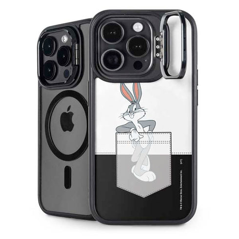 Looney Tunes Bugs Bunny Black White iPhone 16 Pro Kickstand Case