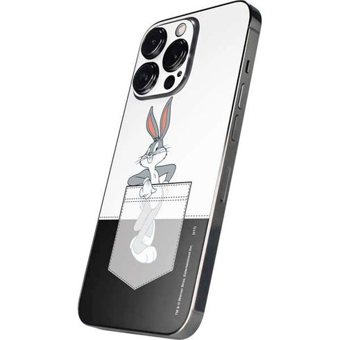 Looney Tunes Bugs Bunny Black White iPhone 16 Pro Max Skin