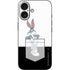 Looney Tunes Bugs Bunny Black White iPhone 16 Skin