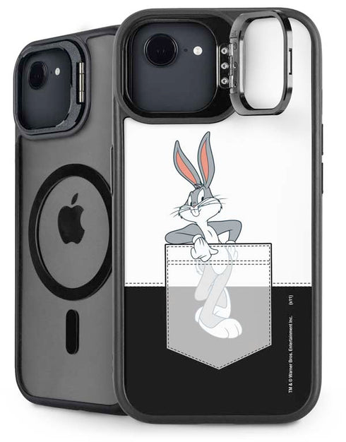Looney Tunes Bugs Bunny Black White iPhone 16e Kickstand Case