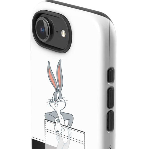 Looney Tunes Bugs Bunny Black White iPhone 16e Impact Case