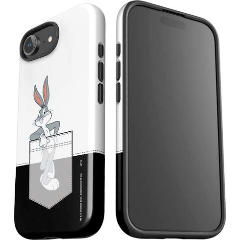 Looney Tunes Bugs Bunny Black White iPhone 16e Impact Case