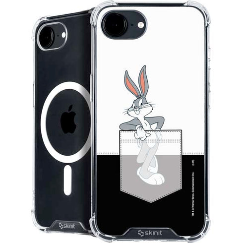 Looney Tunes Bugs Bunny Black White iPhone 16e MagSafe Case