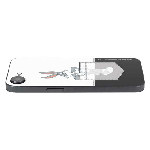 Looney Tunes Bugs Bunny Black White iPhone 16e Skin