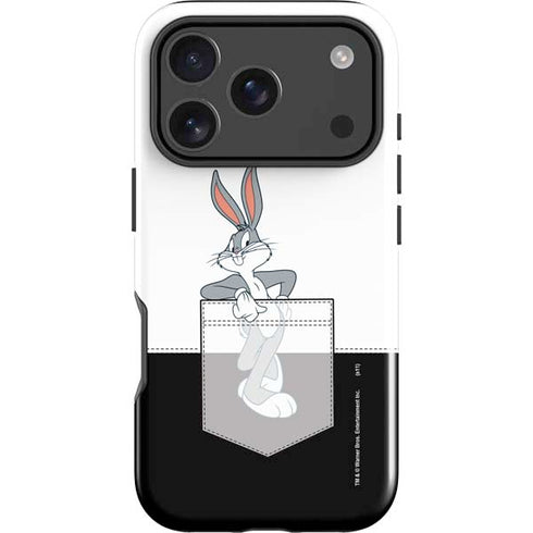 Looney Tunes Bugs Bunny Black White iPhone 18 Pro Impact Case