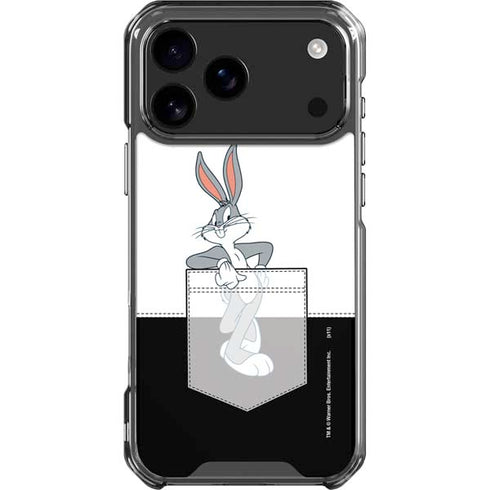 Looney Tunes Bugs Bunny Black White iPhone 18 Pro Max Clear Case