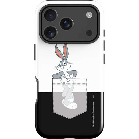 Looney Tunes Bugs Bunny Black White iPhone 18 Pro Max Impact Case