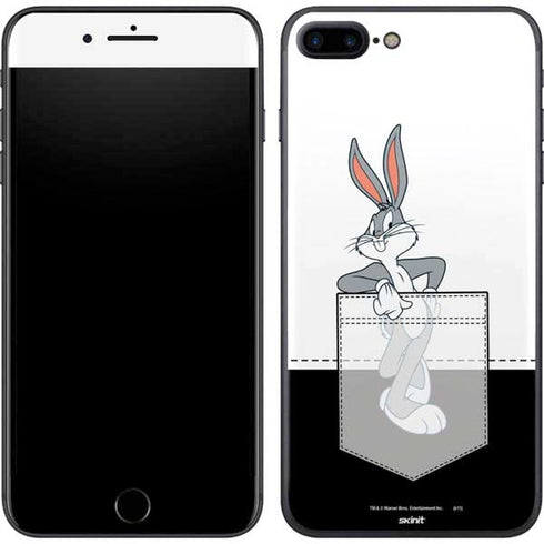 Looney Tunes Bugs Bunny Black White iPhone 7 Plus Skin