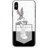Looney Tunes Bugs Bunny Black White iPhone XS Skin