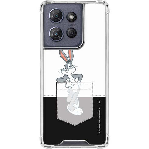 Looney Tunes Bugs Bunny Black White Moto G Stylus 5G (2025) Clear Case