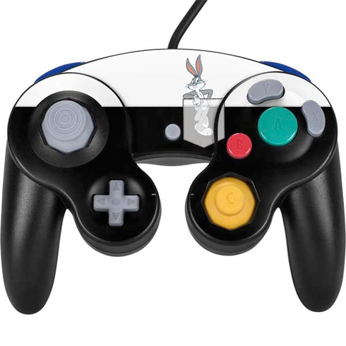 Looney Tunes Bugs Bunny Black White Nintendo GameCube Controller Skin