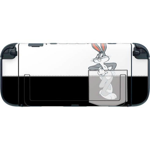 Looney Tunes Bugs Bunny Black White Nintendo Switch 2 (2025) with Joy-Con Skin
