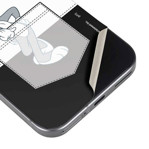Looney Tunes Bugs Bunny Black White Pixel 9 Pro XL Skin