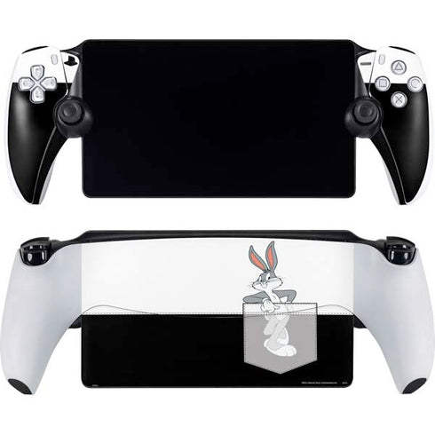 Looney Tunes Bugs Bunny Black White PlayStation Portal Remote Player Skin