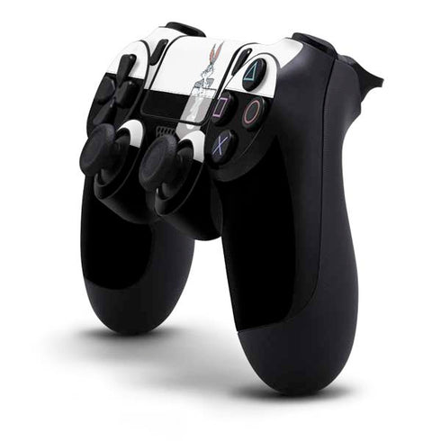Looney Tunes Bugs Bunny Black White PS4 Controller Skin