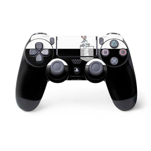 Looney Tunes Bugs Bunny Black White PS4 Controller Skin