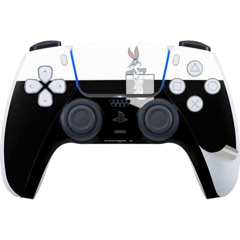 Looney Tunes Bugs Bunny Black White PS5 Pro Bundle Skin