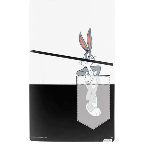 Looney Tunes Bugs Bunny Black White PS5 Slim Digital Edition Console Skin