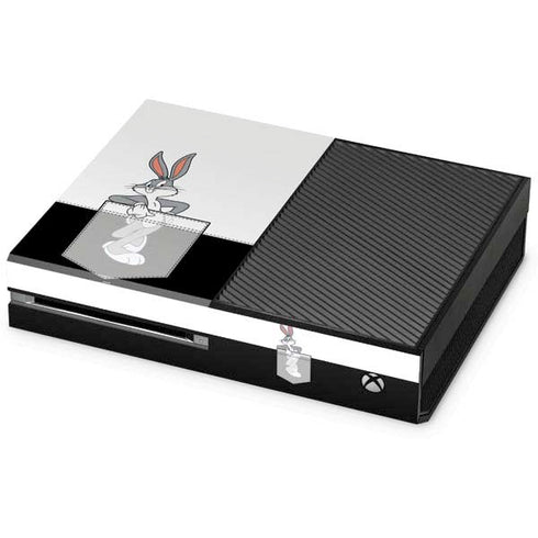 Looney Tunes Bugs Bunny Black White Xbox One Console Skin