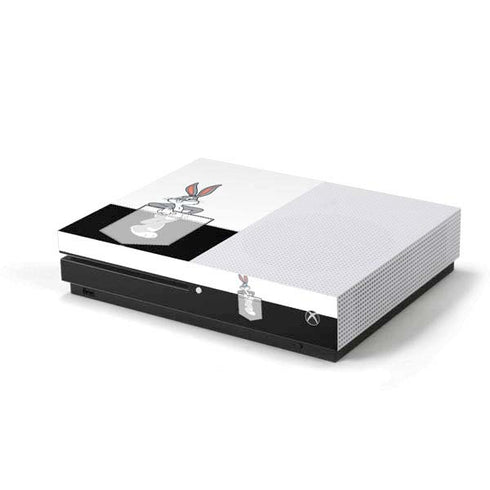 Looney Tunes Bugs Bunny Black White Xbox One S Console Skin