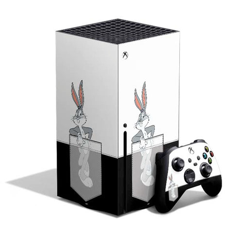 Looney Tunes Bugs Bunny Black White Xbox Series X Skins