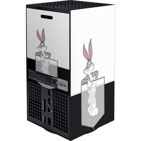 Looney Tunes Bugs Bunny Black White Xbox Series X Bundle Skin