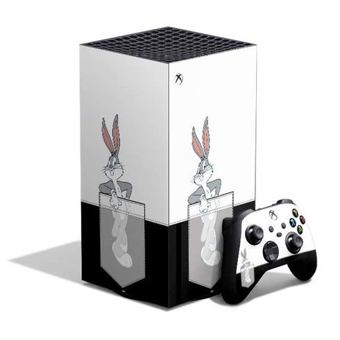 Looney Tunes Bugs Bunny Black White XBox Series X Digital Edition Bundle Skin