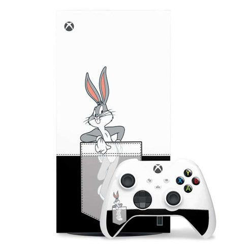Looney Tunes Bugs Bunny Black White Xbox Series X Skins